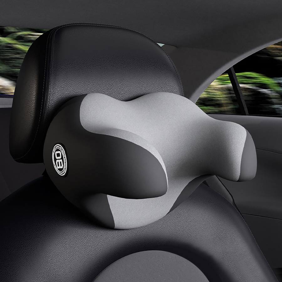 Gối tựa đầu oto có thiết kế ôm sát vùng cổ tạo cảm giác thư giãn, chắc chắn