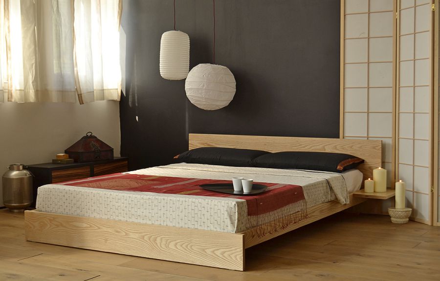 Mẫu 16: Chất liệu vân gỗ sồi ấn tượng, phá cách