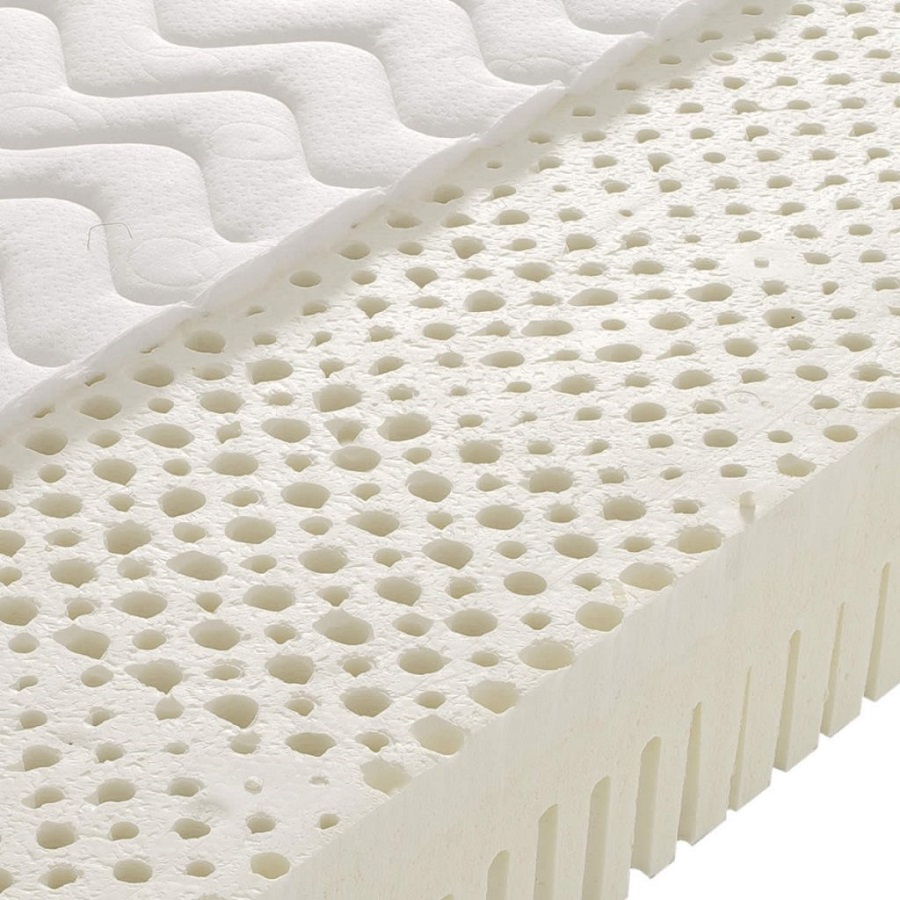 Hàng ngàn lỗ thông hơi trên bề mặt giúp nệm cao su luôn thông thoáng