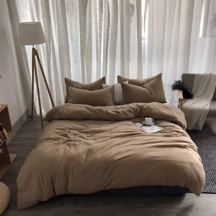 Chăn ga gối từ vải đũi đem đến sự thoải mái, dễ chịu cho người dùng