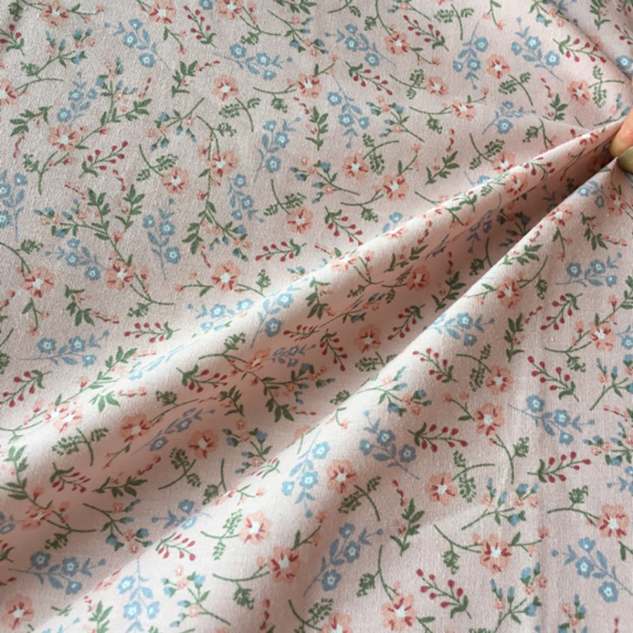 Vải thô cotton in hoa được chị em yêu thích