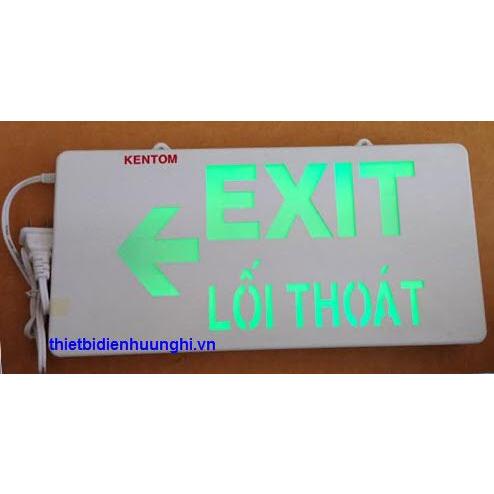 Đèn Exit KenTom KT710 ( Đèn lối thoát KenTom KT-710 gắn tường 1 mặt )