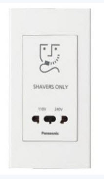 Ổ cắm máy cạo râu Panasonic WEB1051W ( Ổ cắm máy cạo râu Panasonic WEB1051W chuyên dùng cho khách sạn )