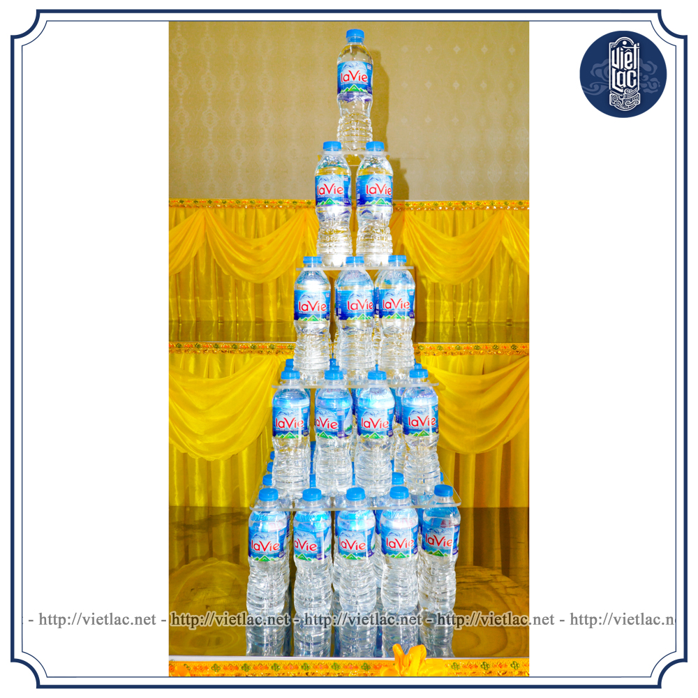 Bộ khay bày nước hình tháp vuông VIỆT LẠC