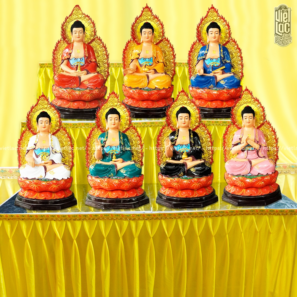 Tượng Phật Dược Sư Bằng Đồng Mạ Vàng Đài Loan Đẹp
