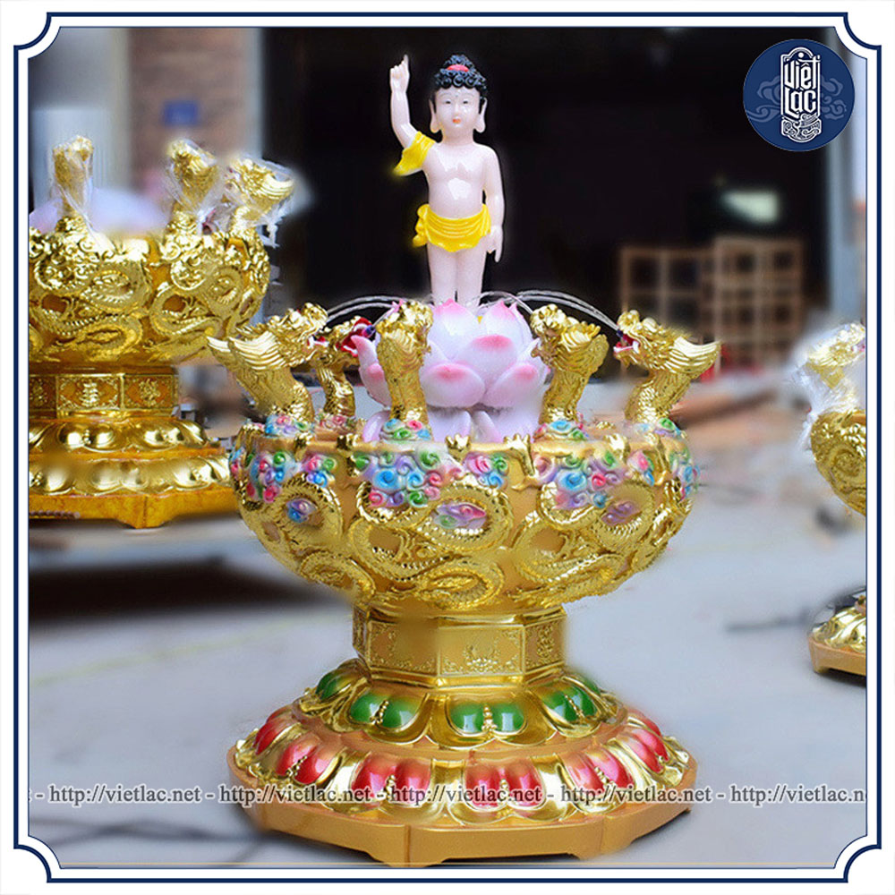 Chậu Tắm Phật Đản Sinh - Ý Nghĩa, Mẫu Văn Khấn và Cách Sử Dụng