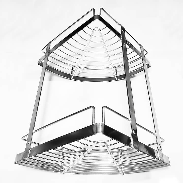 Kệ góc 2 tầng inox 304 - kích thước góc 25 x 25cm | HomeCenterVN.com ...