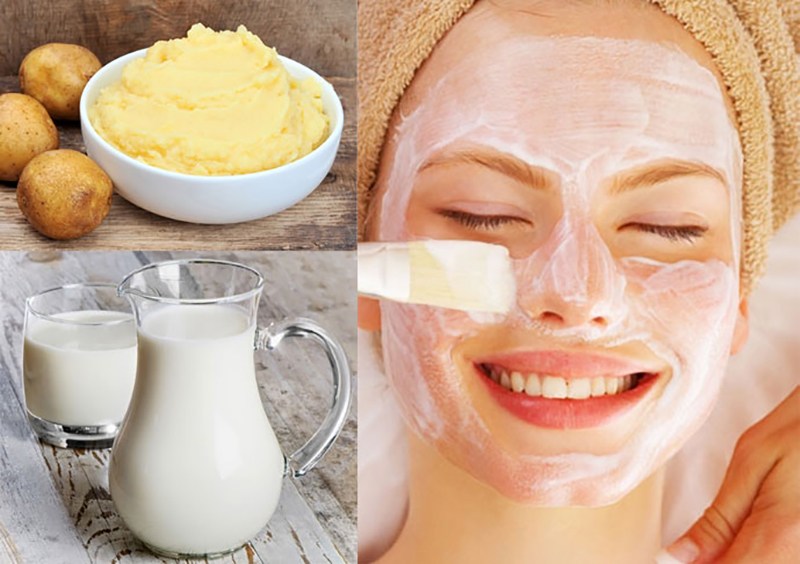 mặt nạ khoai tây sữa tươi