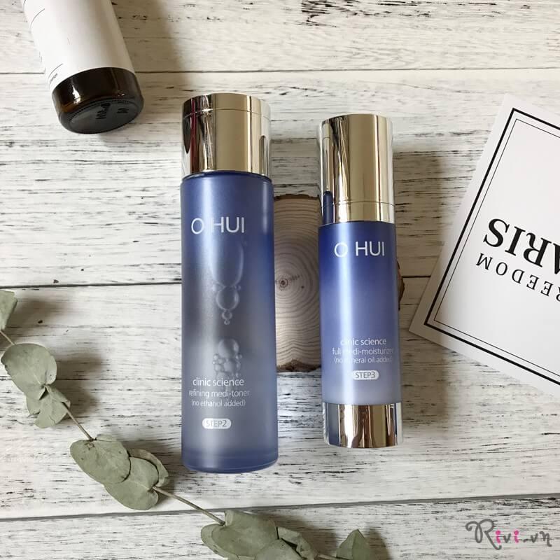 Nước Hoa Hồng Ohui Clinic Science Refining Medi-Toner (Alcohol Free)