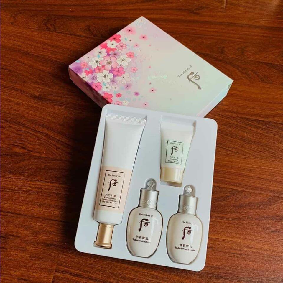 Kem chống nắng Whoo Radiant White Tone Up Suncream Spf 50+ / pa++++