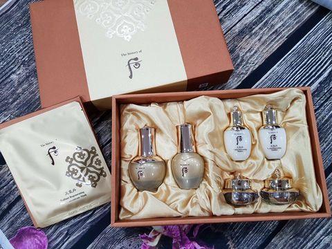 Set Tinh chất vàng nhân sâm núi Whoo Cheongidan Radiant Regenerating Gold Concentrate