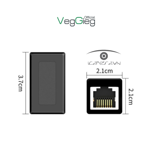 Đầu Nối Mạng RJ45 2 Đầu Âm - V-S112