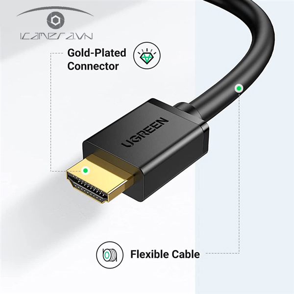 Cáp HDMI To DVI 24+1 dài 15m Chính Hãng Ugreen 10166