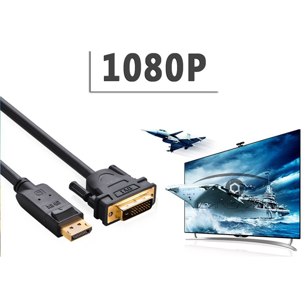 Cáp chuyển Displayport to DVI 24+1 2M chính hãng Ugreen 10221