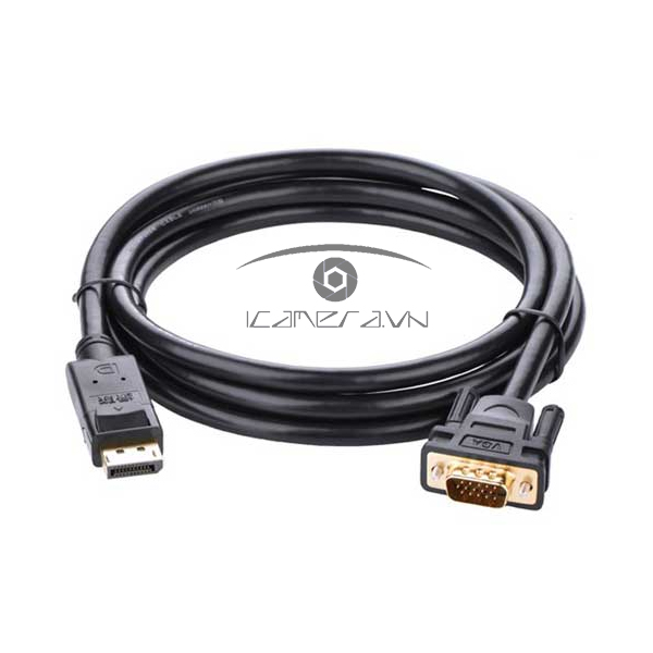 Cáp Displayport to VGA 3M cao cấp, chính hãng Ugreen 10236