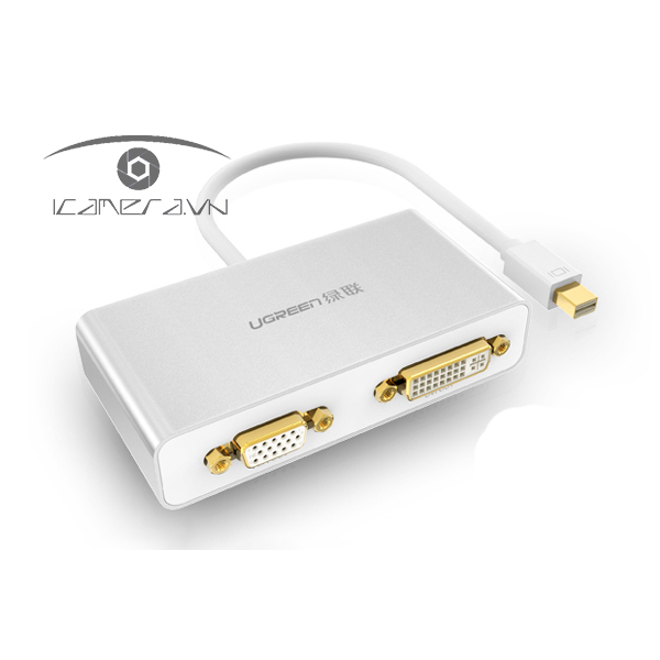 Cáp chuyển 3 in 1 Mini Displayport to HDMI, VGA, DVI Ugreen 10438 