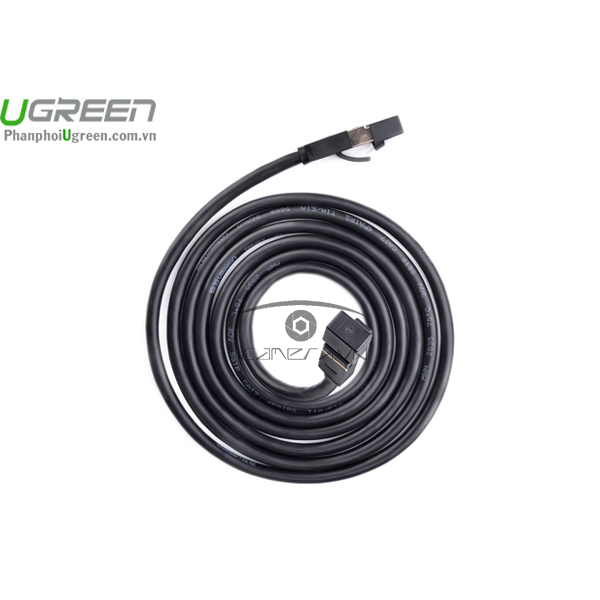 Dây cáp mạng cat7 đúc sẵn màu đen dài 20m chính hãng Ugreen 11275