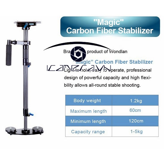 Steadicam Magic Carbon Fiber Stabilizer cho camera chuyên nghiệp
