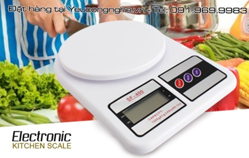 Cân điện tử mini để bàn giá rẻ dùng trong nhà bếp SF400