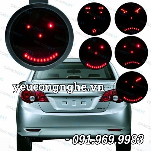 Bảng đèn LED biểu hiện cảm xúc khi lái xe hơi nối với vô lăng ô tô