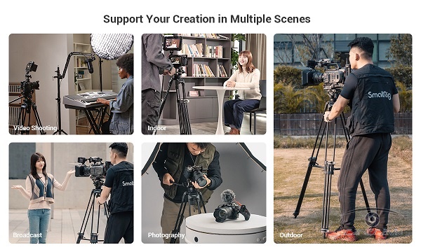 Chân máy SmallRig Heavy-Duty Fluid Head Tripod AD-01 3751