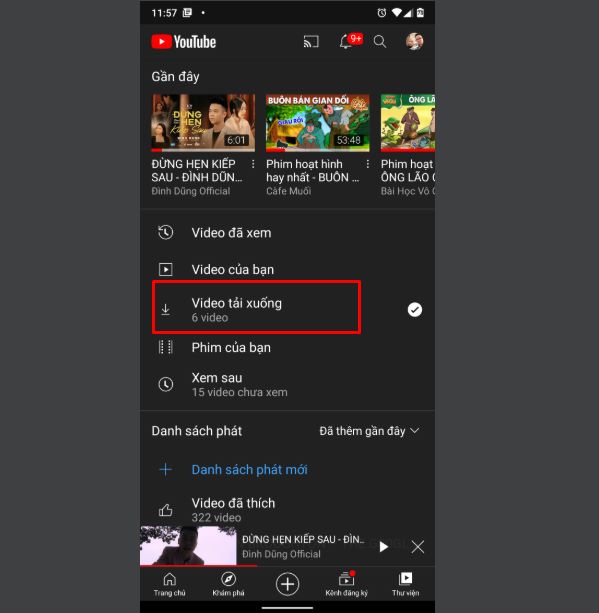 Cách lưu video Youtube về điện thoại