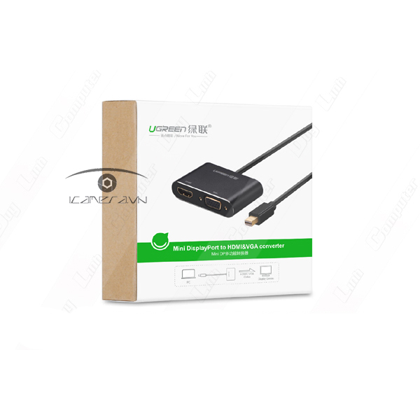 Cáp Mini Displayport to VGA + HDMI chính hãng Ugreen 20422