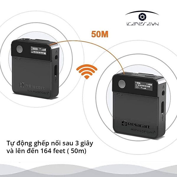 Micro thu âm không dây RELACART MIPASSPORT Mi1