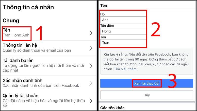 Hướng dẫn cách đổi tên Facebook trên điện thoại, máy tính mới nhất