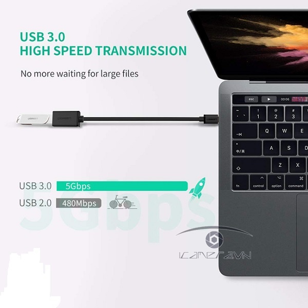 Cáp OTG USB Type C to USB 3.0 Ugreen 30701 chính hãng