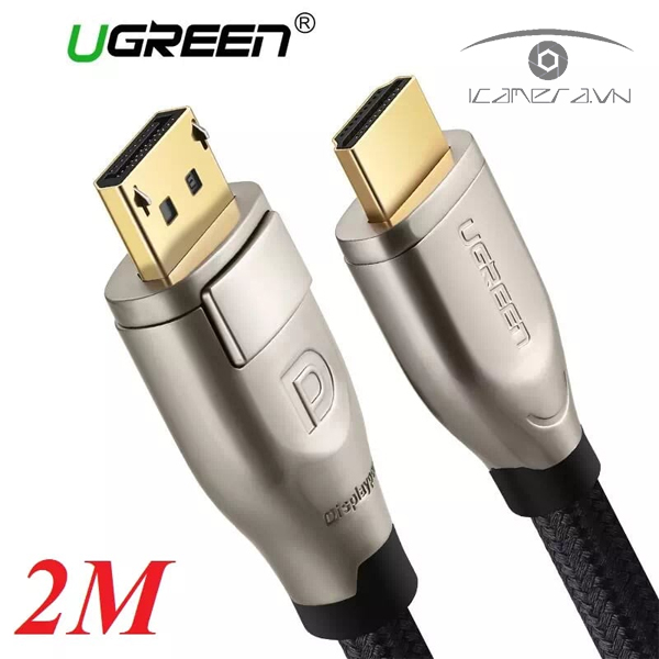 Cáp Displayport to HDMI 2.0 dài 2m Ugreen 40434