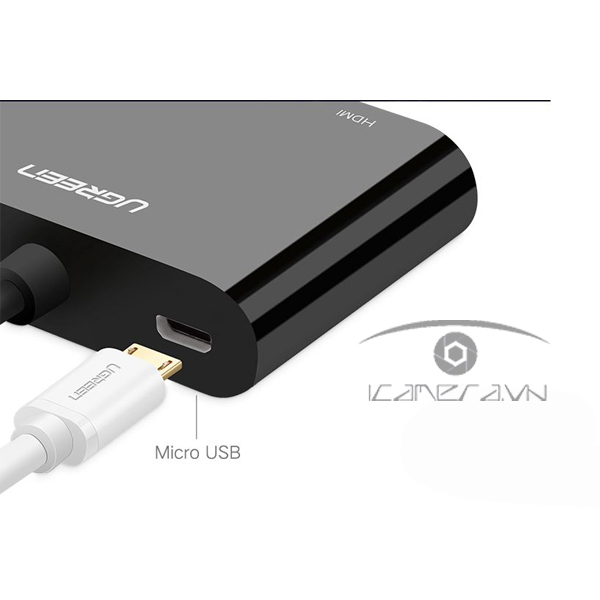 Cáp HDMI To HDMI/VGA + Audio 3.5mm Ugreen 40744 