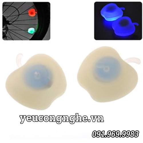 Đèn LED gắn nan hoa bánh xe đạp đổi màu hình quả táo