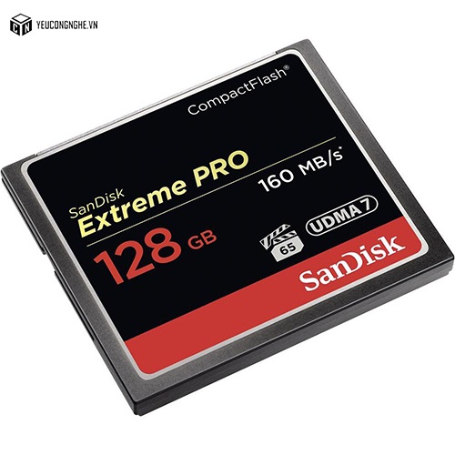 Thẻ nhớ Sandisk CF Extreme PRO 128GB 160MB/s hỗ trợ quay video chuyên nghiệp 4K full HD