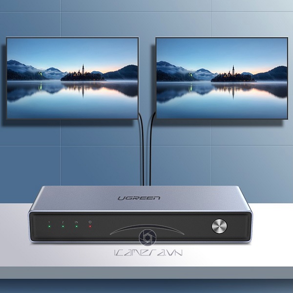 Ugreen 50746 – Bộ chia DVI 1 ra 2 chuẩn DVI 24+1 chính hãng hỗ trợ Full HD1080P