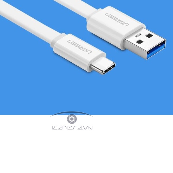Dây USB Type C to USB 3.0 dài 0.25M dẹt chính hãng UGREEN 10690