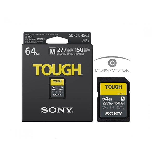 Thẻ nhớ Sony 64GB SDXC SF-M series TOUGH UHS-II 277/150MB/s