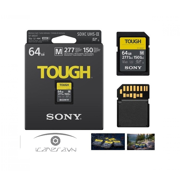 Thẻ nhớ Sony 64GB SDXC SF-M series TOUGH UHS-II 277/150MB/s