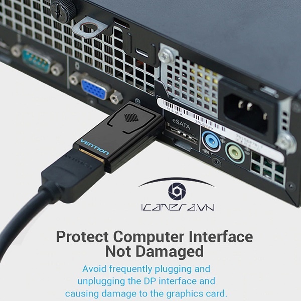 Đầu chuyển Displayport to HDMI Vention - HBKB0