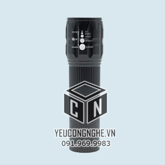 Bộ đèn pin led gắn xe đạp kèm pin và sạc LB5M