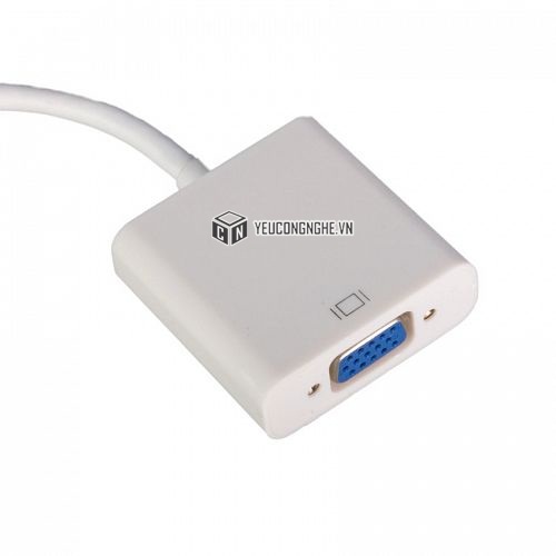 Cáp chuyển từ cổng MacBook sang VGA (máy chiếu, LCD Analog) - cáp nối Apple thay thế