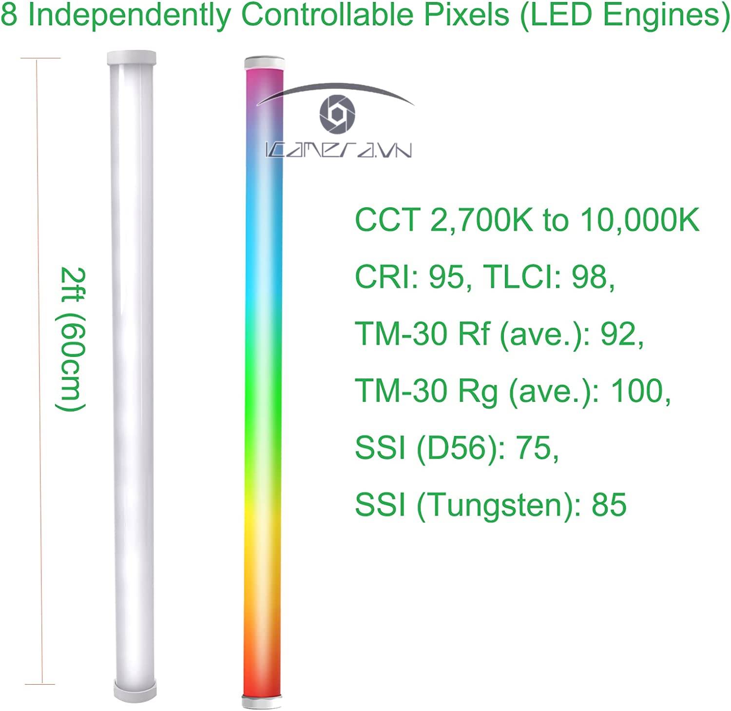 Đèn led Amaran PT2c RGBWW (Kit 2 đèn)