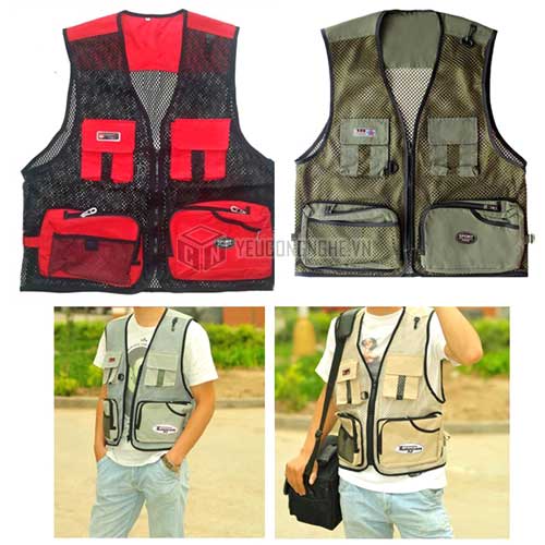 Áo khoác nhiếp ảnh nhiều túi cho nhà báo, nhiếp ảnh gia Haolong sport H601