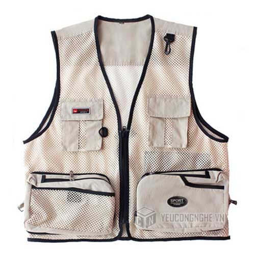 Áo khoác nhiếp ảnh nhiều túi cho nhà báo, nhiếp ảnh gia Haolong sport H601