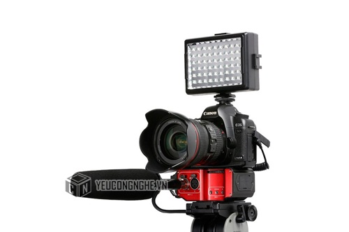 Audio Mixer cho máy ảnh DSLR gắn 2 mic cùng lúc cổng 3.5mm và XLR Saramonic SR-PAX2