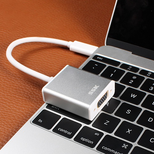 Cáp chuyển đổi USB Type-C sang cổng VGA chính hãng SSK SHU-C015
