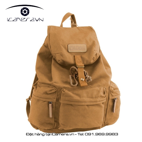 Ba lô kèm túi đựng máy ảnh chống nước Caden F5 vải Cotton Canvas