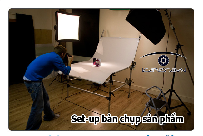 Bàn chụp sản phẩm chuyên nghiệp 60x130cm