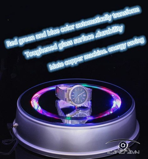 Bàn xoay quay chụp sản phẩm đường kính 20cm Crystal rotary slide show B20