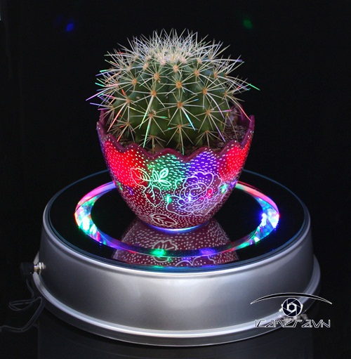 Bàn xoay quay chụp sản phẩm đường kính 20cm Crystal rotary slide show B20